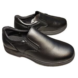 Deer Stags Manager Black Vega Slip & Oil Resistant NonMarking Shoes Men's Size 9